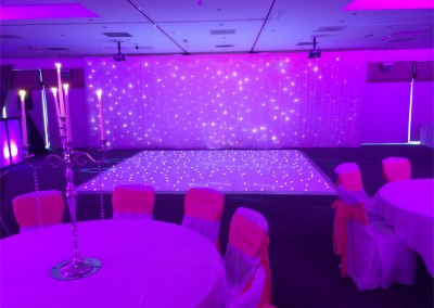 Liverpool LED dance Floors Centre Pieces Chair & Table Covers Premier party Events